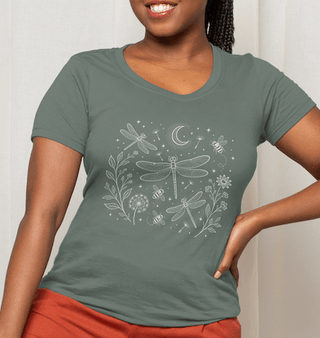 Dragonfly Moon T-Shirt - The Mystical Moon Online Store