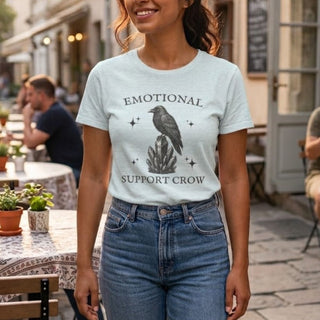 Emotional Support Crow Tee Graphic T-Shirt - The Mystical Moon