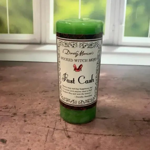 Fast Cash Candle by Dorothy Morrison - The Mystical Moon Online Store