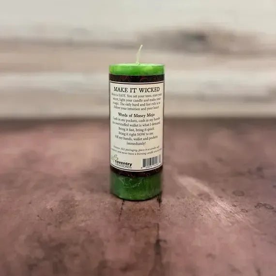 Fast Cash Candle by Dorothy Morrison - The Mystical Moon Online Store