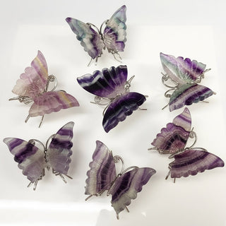 Fluorite Butterfly Crystal with Stand — Natural Healing Stone - The Mystical Moon Online Store
