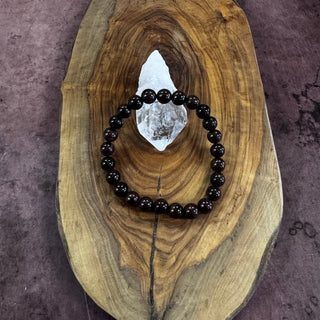 Garnet Beaded Bracelet 8mm - The Mystical Moon Online Store