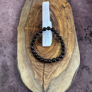 Garnet Beaded Bracelet 8mm - The Mystical Moon Online Store