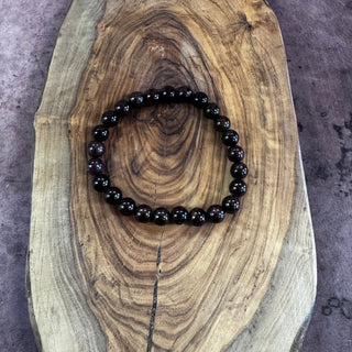 Garnet Beaded Bracelet 8mm - The Mystical Moon Online Store