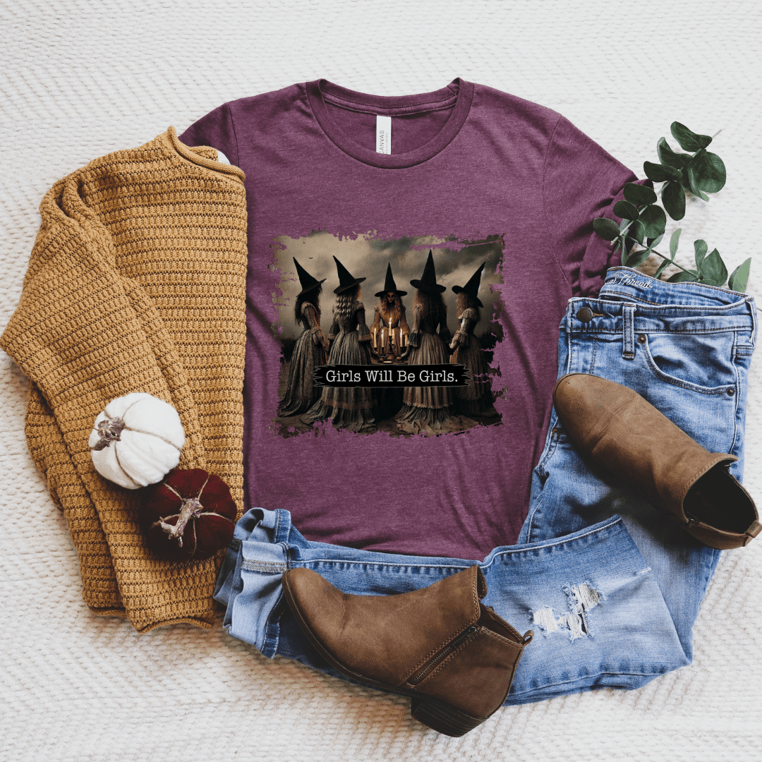 Girls Will Be Girls Witchy T-Shirt - The Mystical Moon Online Store