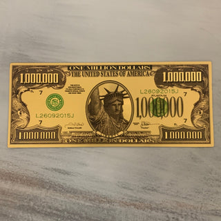 Gold Foil One Million Dollar Feng Shui For Money Spells - The Mystical Moon Online Store