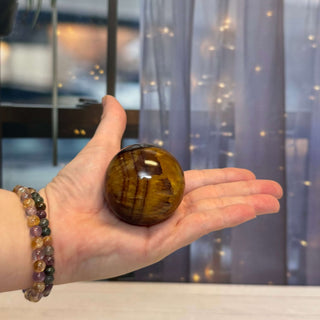 Golden Fluorite Sphere 35 - The Mystical Moon