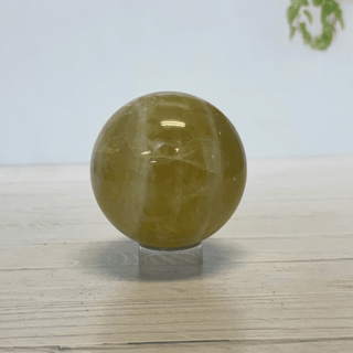 Green Calcite Sphere with Rainbows – One of a Kind - The Mystical Moon