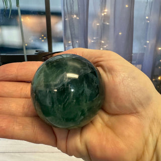 Green Fluorite Sphere 35 - The Mystical Moon