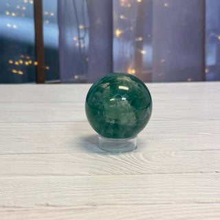 Green Fluorite Sphere 35 - The Mystical Moon