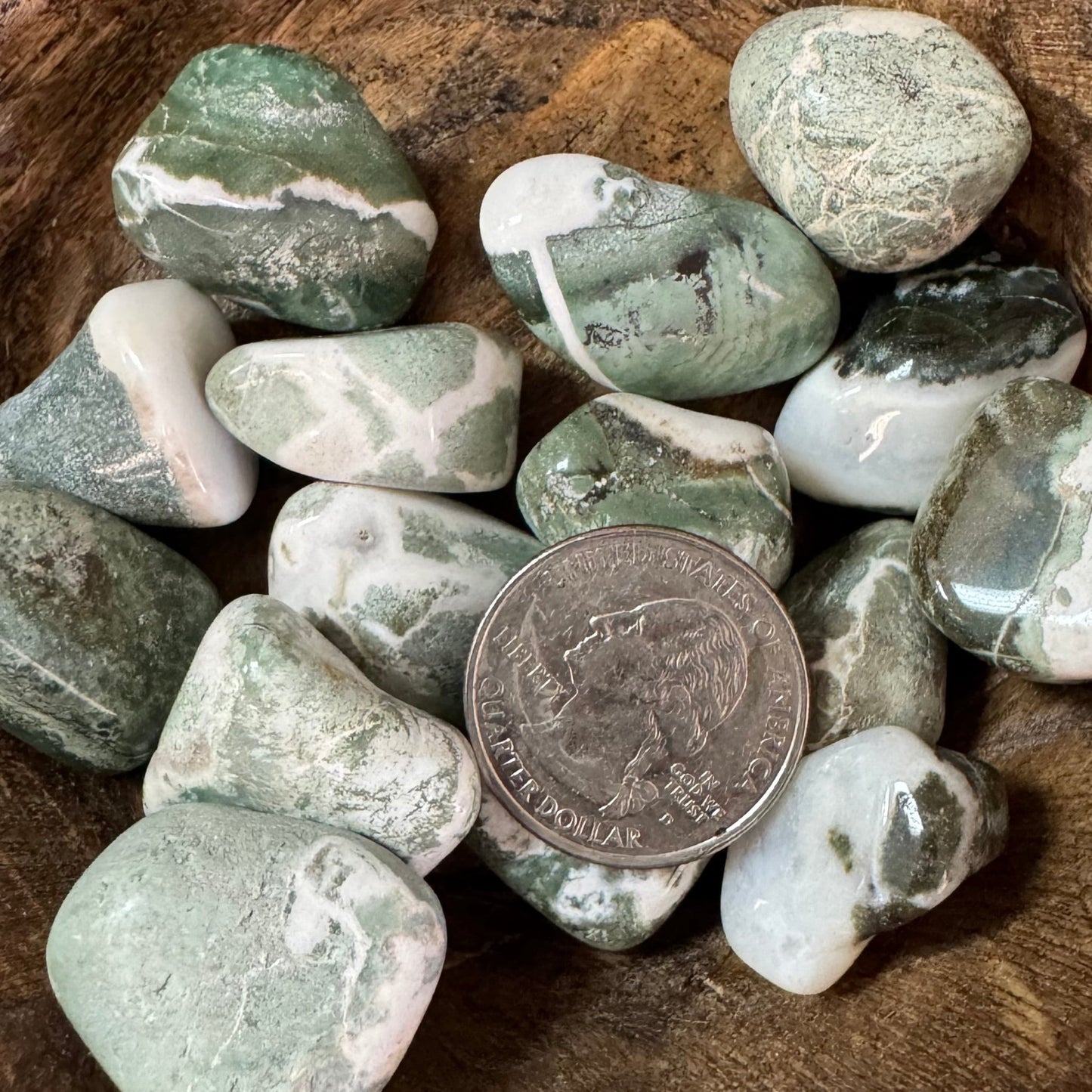 Green Sardonyx Tumbled Crystal - The Mystical Moon Online Store