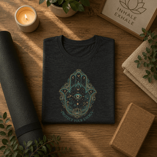 Hamsa Protection T-Shirt - The Mystical Moon