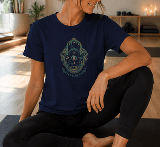 Hamsa Protection T-Shirt - The Mystical Moon