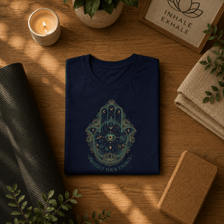 Hamsa Protection T-Shirt - The Mystical Moon