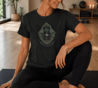 Hamsa Protection T-Shirt - The Mystical Moon