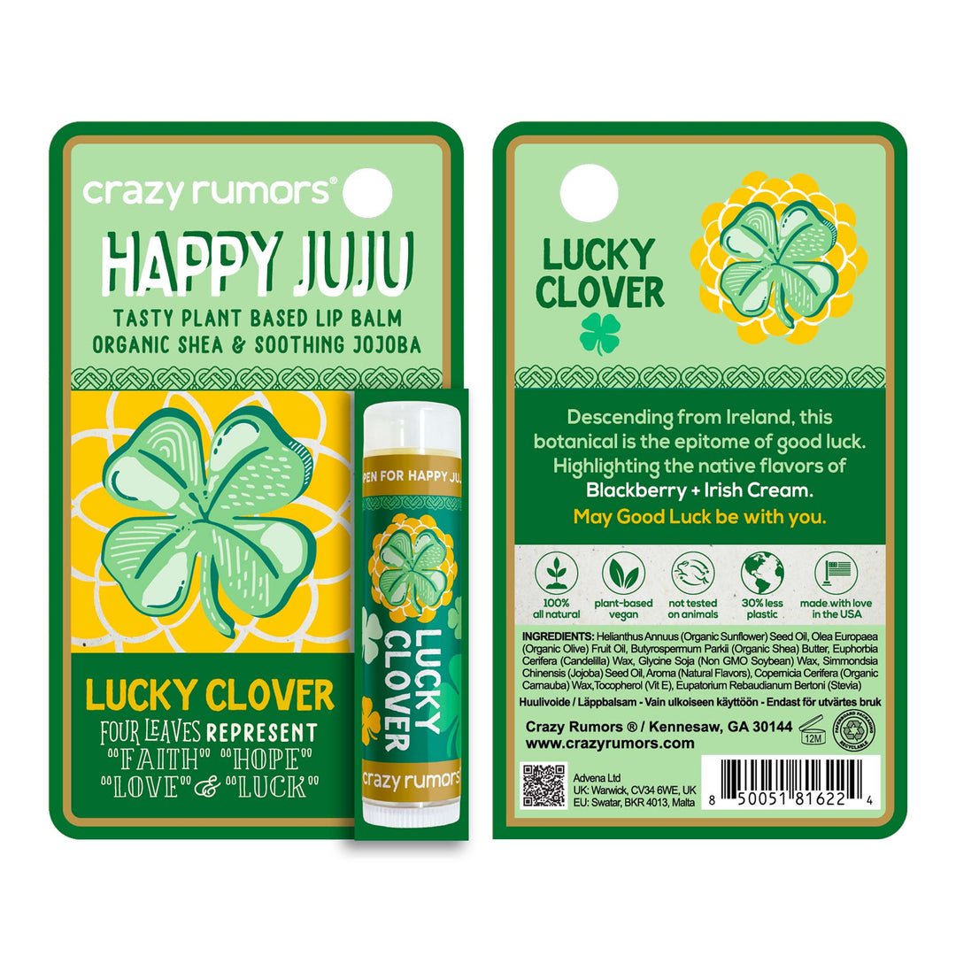 Happy Juju Lucky Clover Lip Balm by Crazy Rumors - The Mystical Moon Online Store