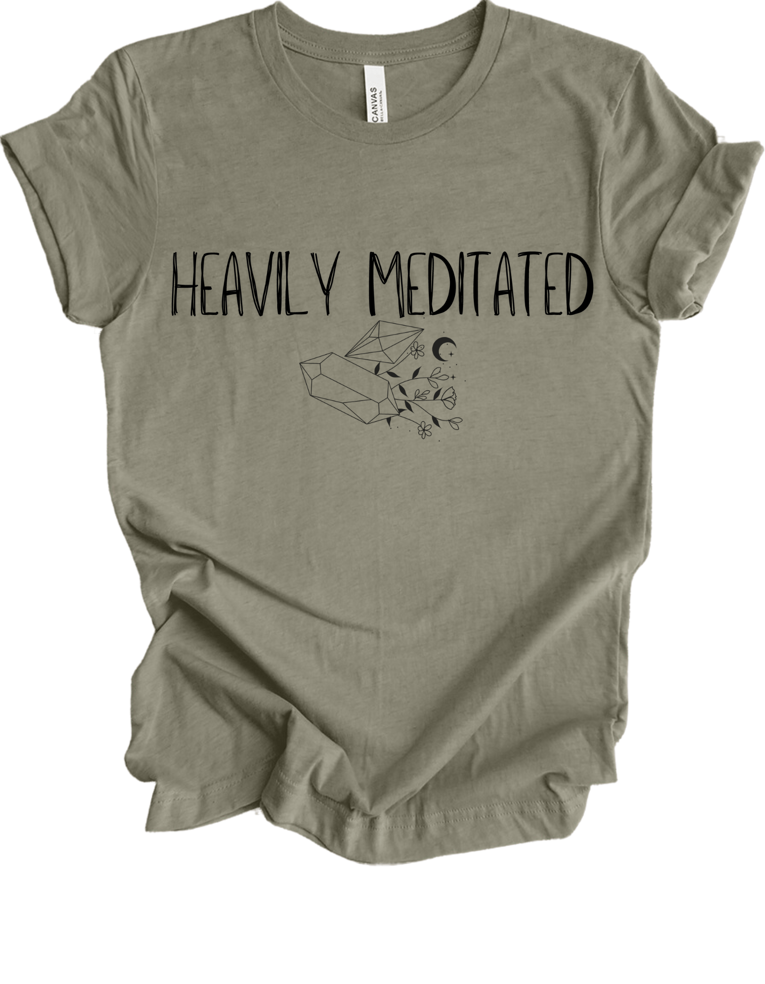 Heavily Meditated Crystal T-Shirt - The Mystical Moon Online Store