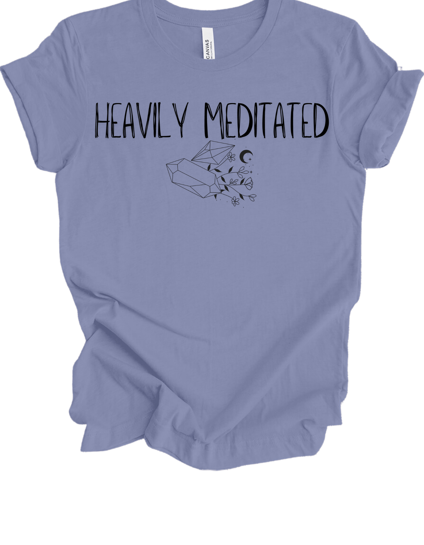 Heavily Meditated Crystal T-Shirt - The Mystical Moon Online Store