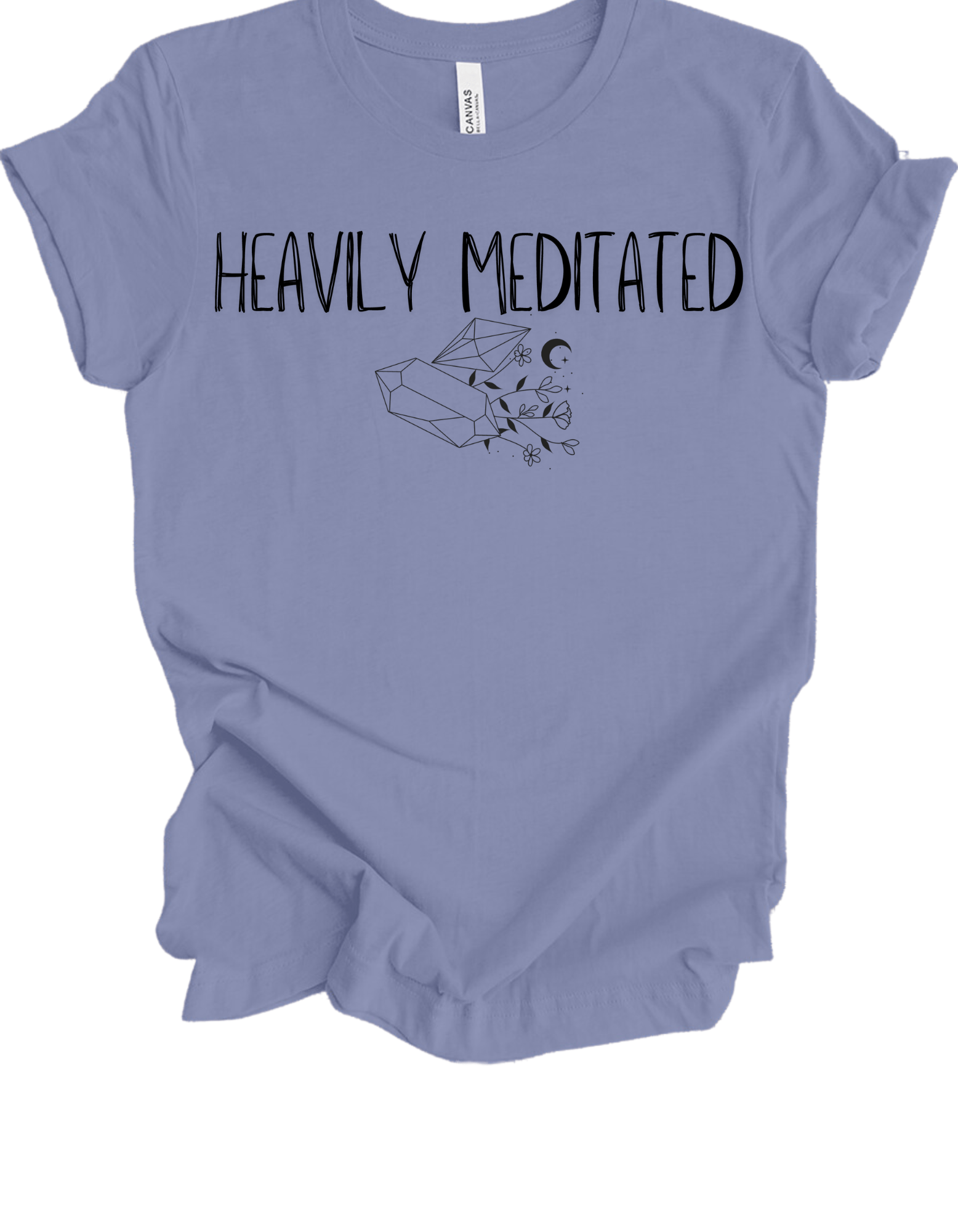 Heavily Meditated Crystal T-Shirt - The Mystical Moon Online Store