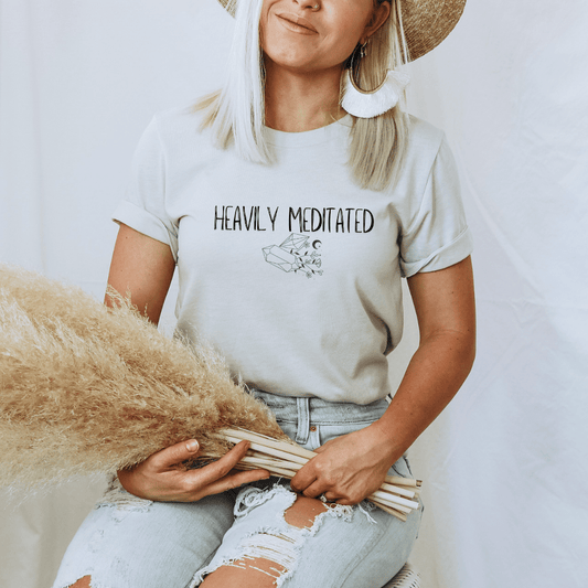Heavily Meditated Crystal T-Shirt - The Mystical Moon Online Store