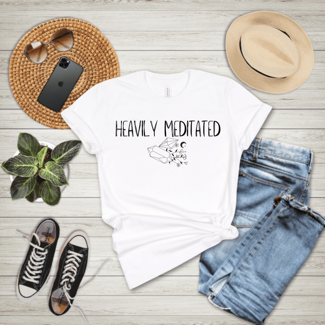 Heavily Meditated Crystal T-Shirt - The Mystical Moon Online Store