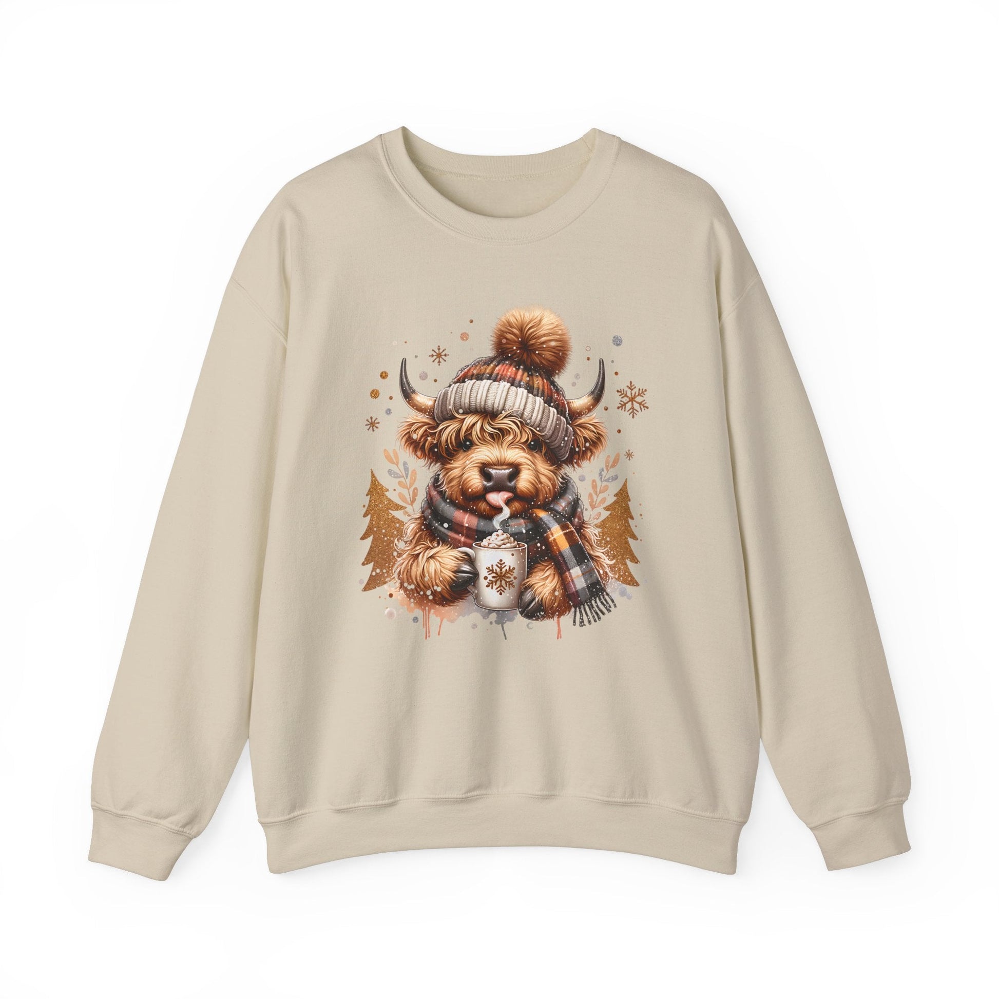 Highland Cozy Vibes Cow Sweatshirt - The Mystical Moon Online Store