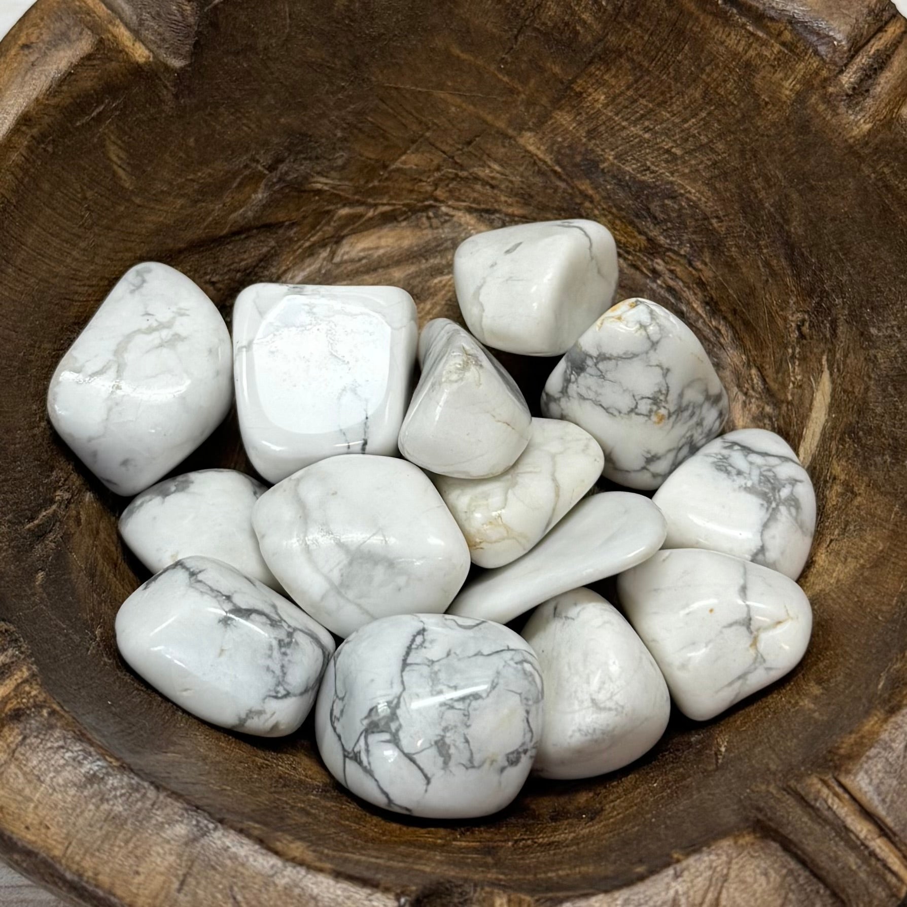 Howlite Tumbled Crystal - The Mystical Moon Online Store