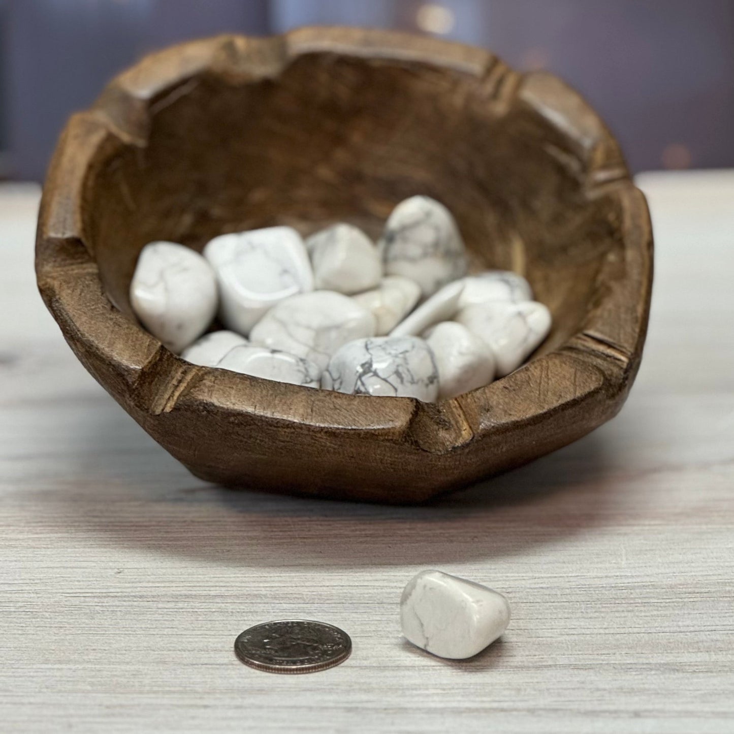 Howlite Tumbled Crystal - The Mystical Moon Online Store