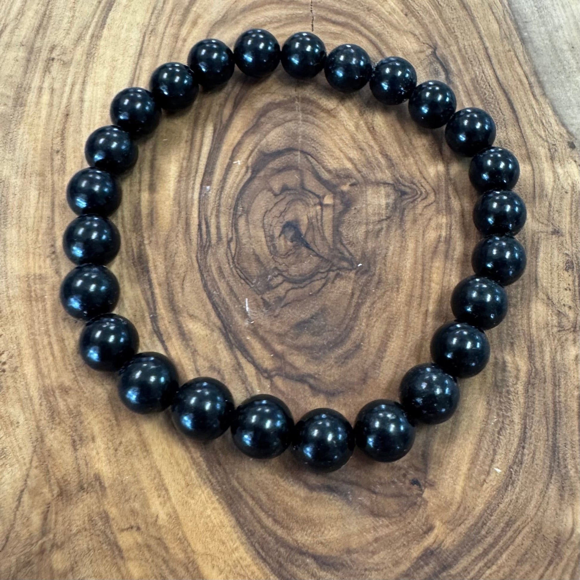 Jet Beaded Bracelet 8mm - The Mystical Moon Online Store