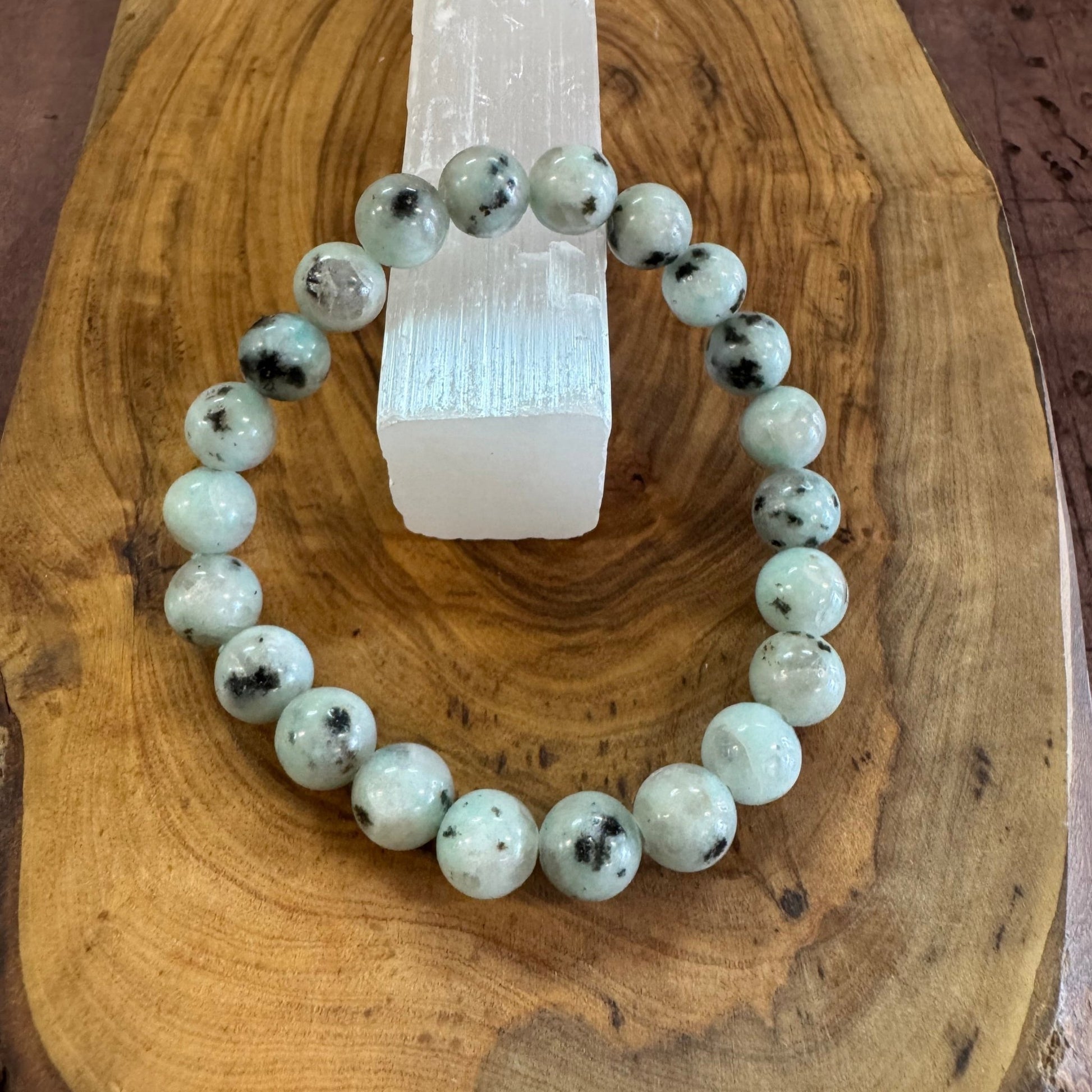 Kiwi Jasper Beaded Bracelet 8mm - The Mystical Moon Online Store