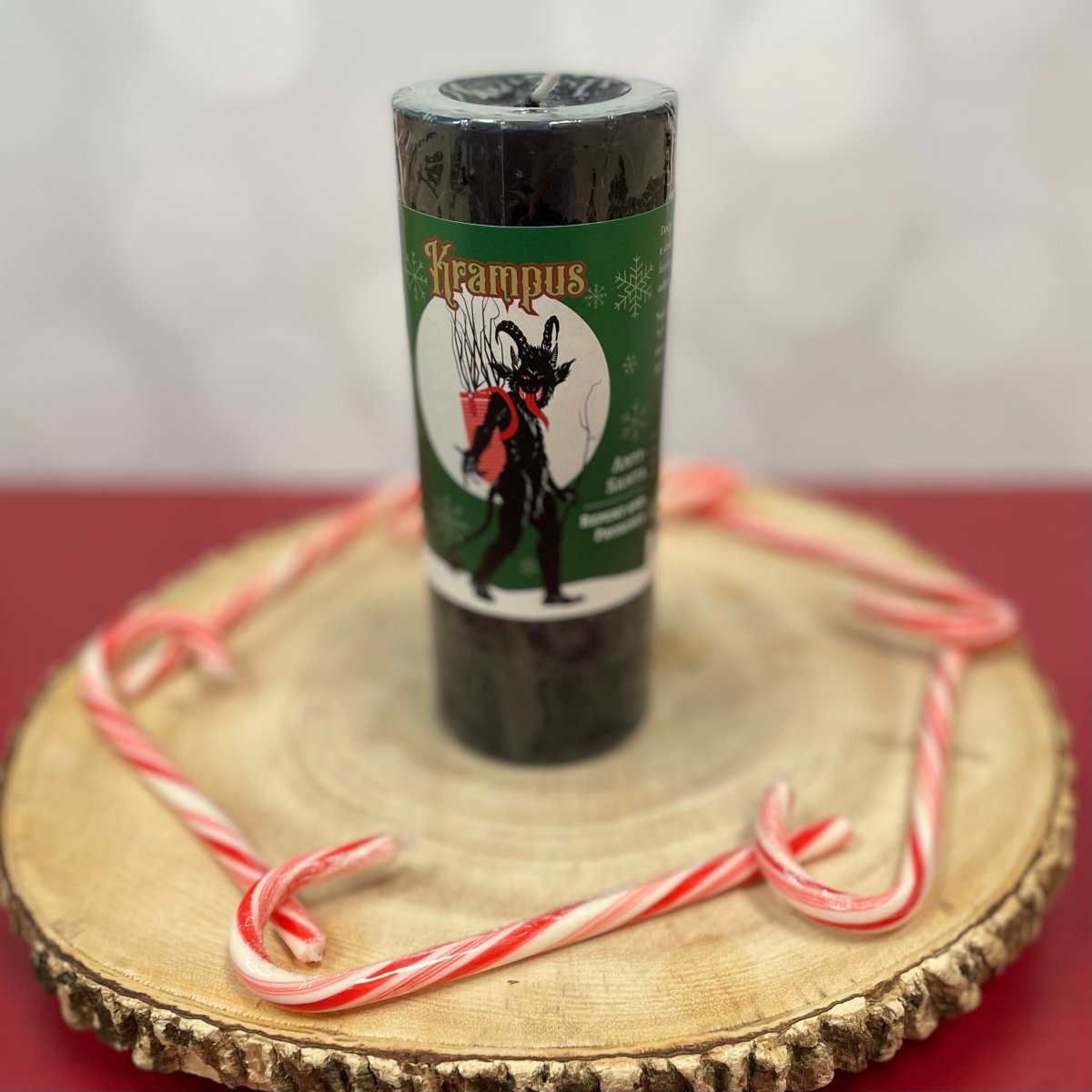 Krampus Candle Pillar - Christmas Candle - The Mystical Moon Online Store