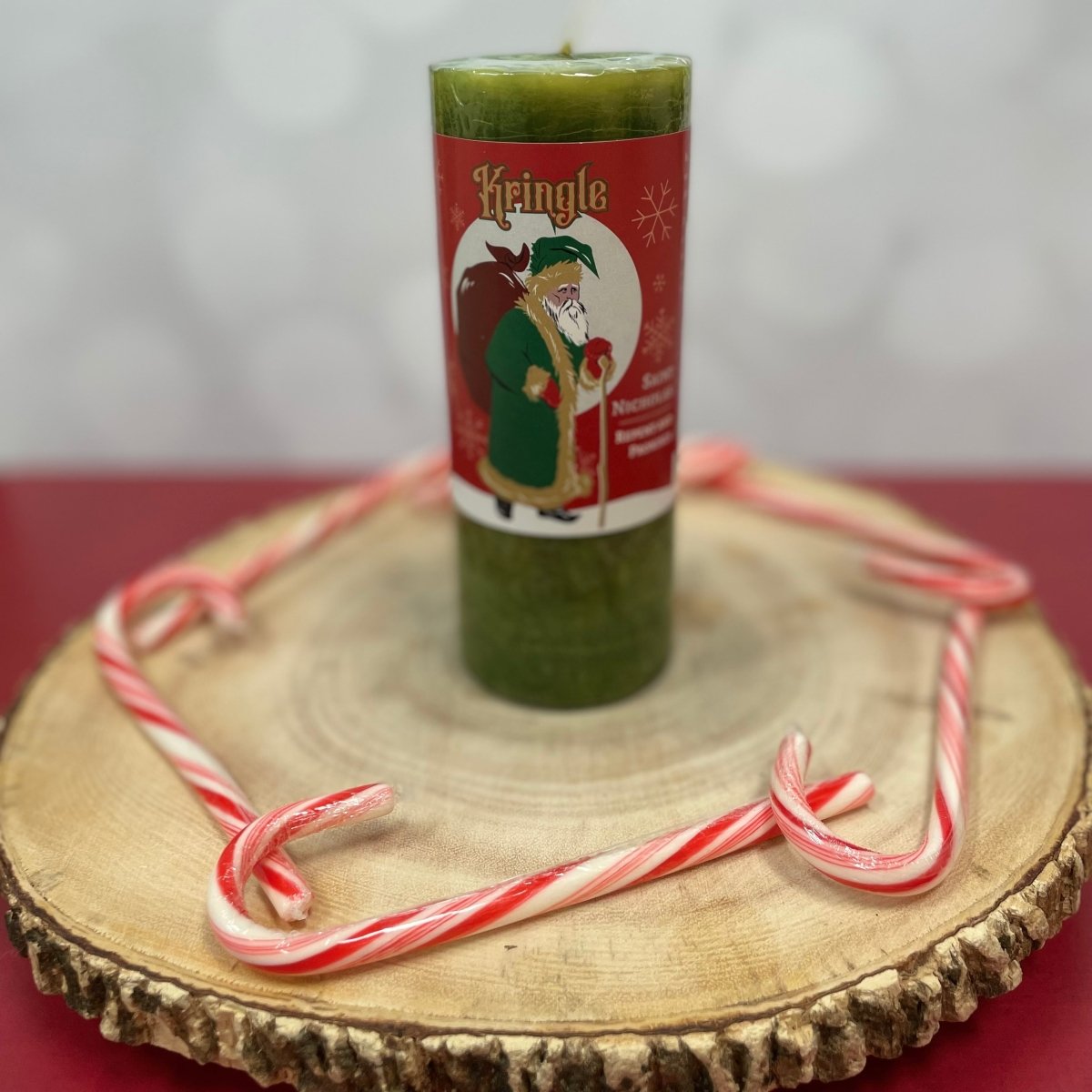 Kringle Candle Pillar - Christmas Candle - The Mystical Moon Online Store