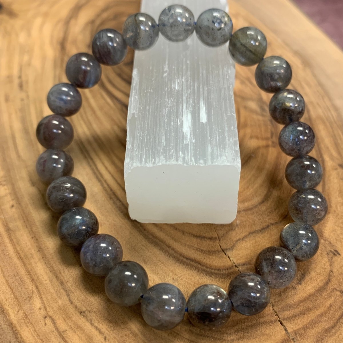 Labradorite Beaded Bracelet 8mm - The Mystical Moon Online Store