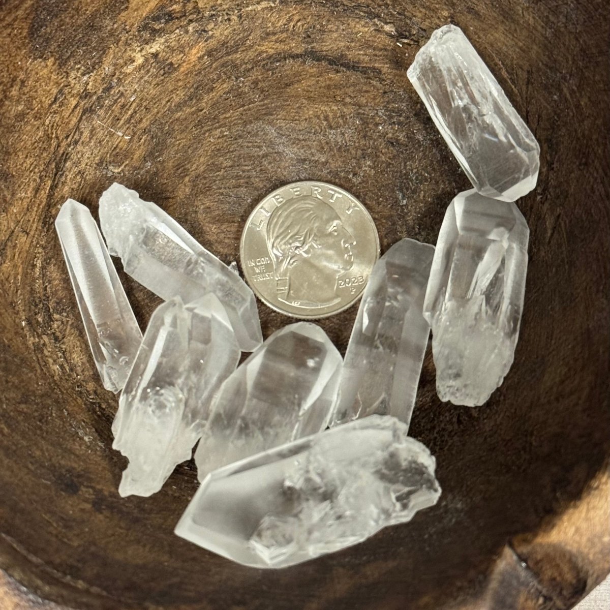 Lemurian Seed Crystal Wand – Mini Light Activation Tool (1”) - The Mystical Moon Online Store