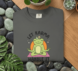 Let Karma Handle It Frog T-Shirt - The Mystical Moon Online Store