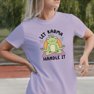 Let Karma Handle It Frog T-Shirt - The Mystical Moon Online Store