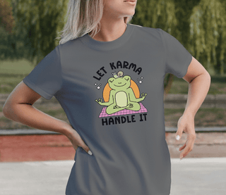 Let Karma Handle It Frog T-Shirt - The Mystical Moon Online Store