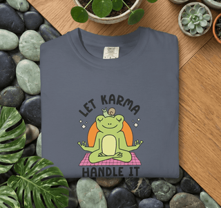 Let Karma Handle It Frog T-Shirt - The Mystical Moon Online Store