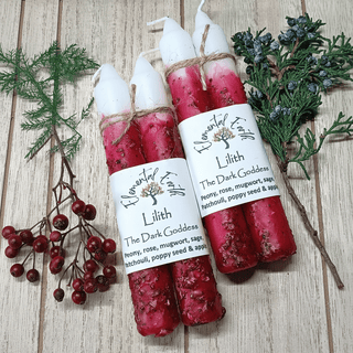 Lilith Herbal Intention Candles - The Mystical Moon Online Store
