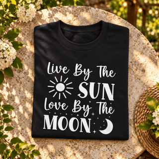 Live By The Sun, Love By The Moon Sweatshirt - The Mystical Moon