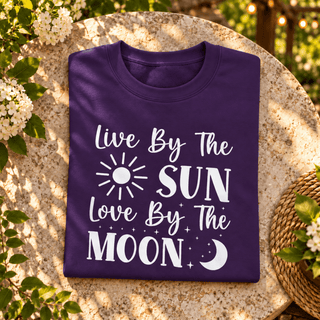 Live By The Sun, Love By The Moon Sweatshirt - The Mystical Moon