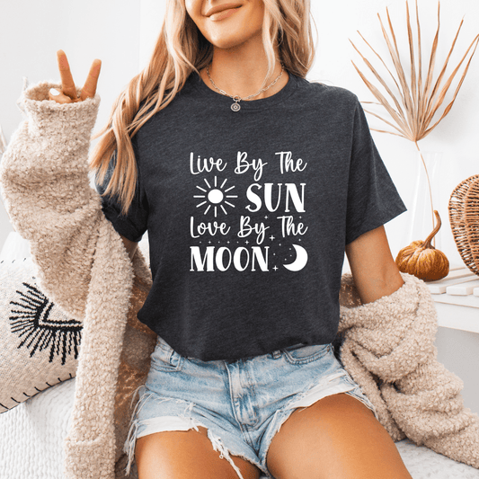 Live By The Sun, Love By The Moon T-Shirt - The Mystical Moon Online Store