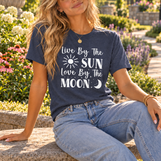 Live By The Sun, Love By The Moon T-Shirt - The Mystical Moon