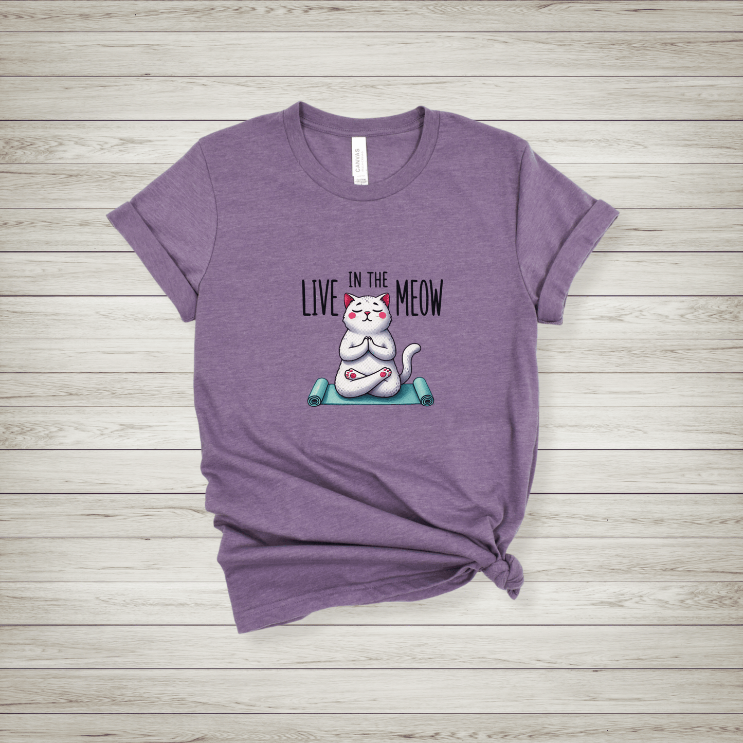 Live in the Meow Cat T-Shirt - The Mystical Moon Online Store