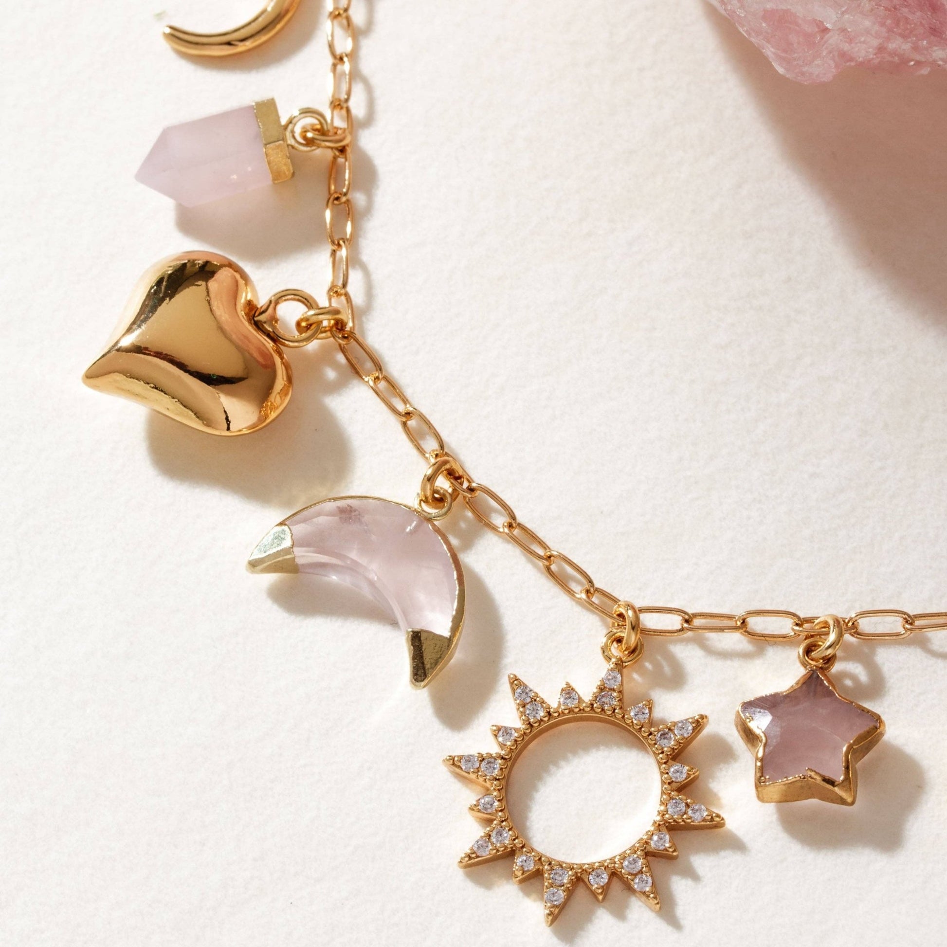 Love and Light Charm Necklace - The Mystical Moon Online Store