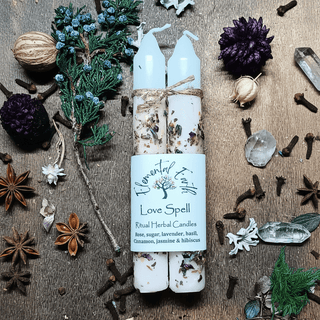 Love Spell Herbal Intention Candles - The Mystical Moon Online Store