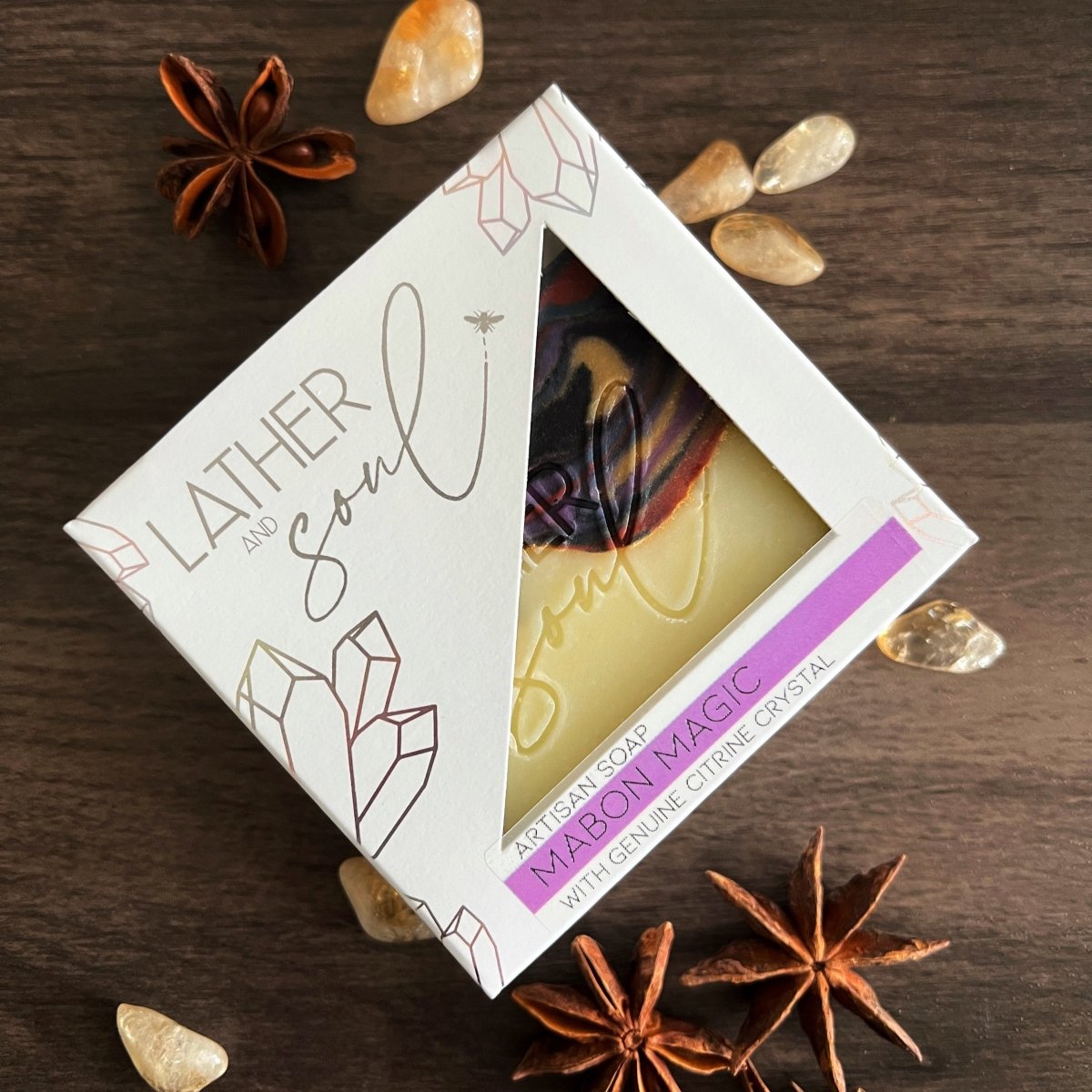 MABON MAGIC Crystal Soap | Genuine Citrine - The Mystical Moon Online Store