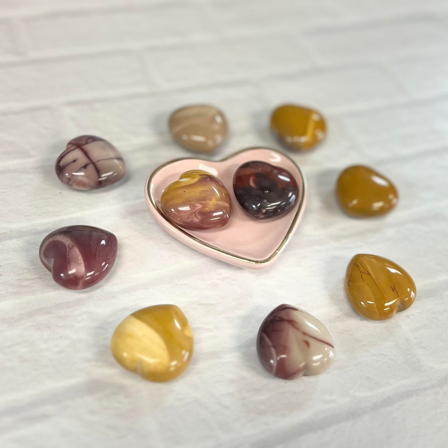 Mookaite Jasper Tumbled 30mm Heart - The Mystical Moon Online Store