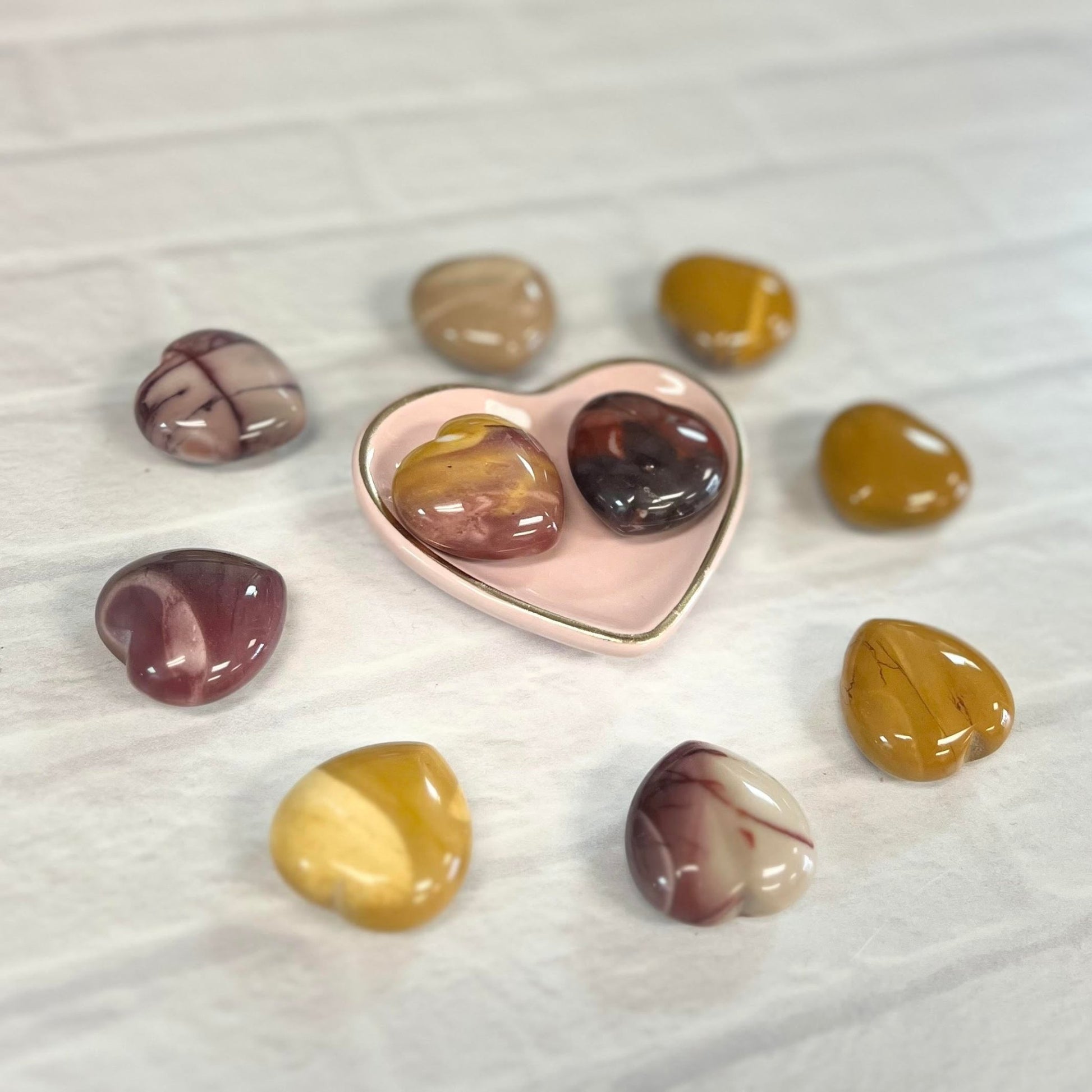 Mookaite Jasper Tumbled 30mm Heart - The Mystical Moon Online Store