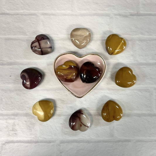 Mookaite Jasper Tumbled 30mm Heart - The Mystical Moon Online Store